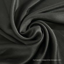 Bright black 16MM 56%SILK 44%TENCEL silk blend fabric tencel silk